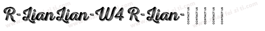 R-LianLian-W4 R-Lian字体转换